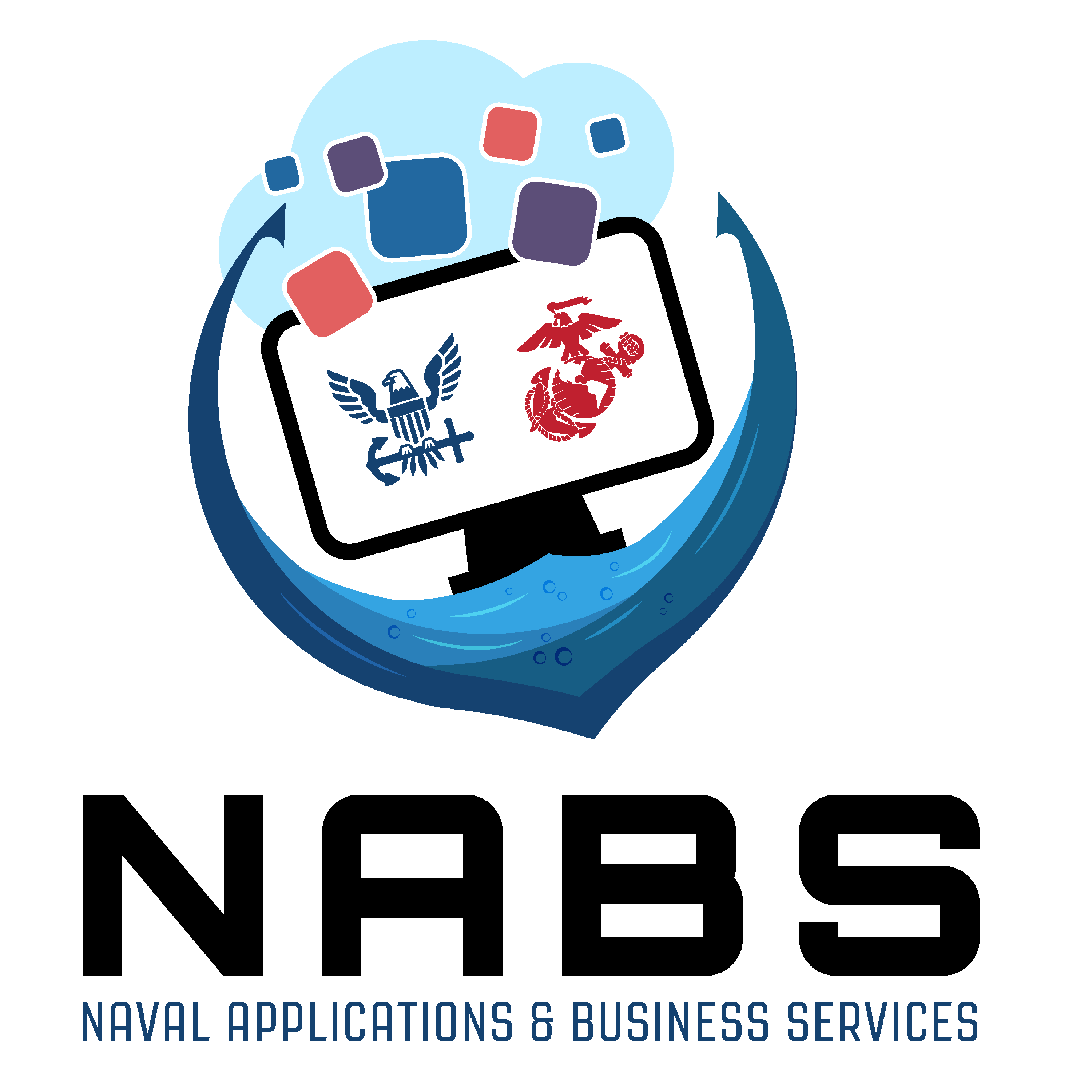 Naval Applications & Business Services Logo